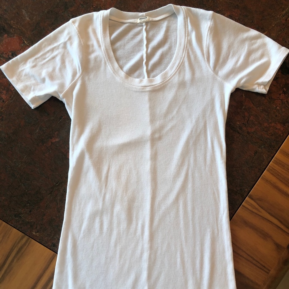 Monrow white t-shirt women's.
